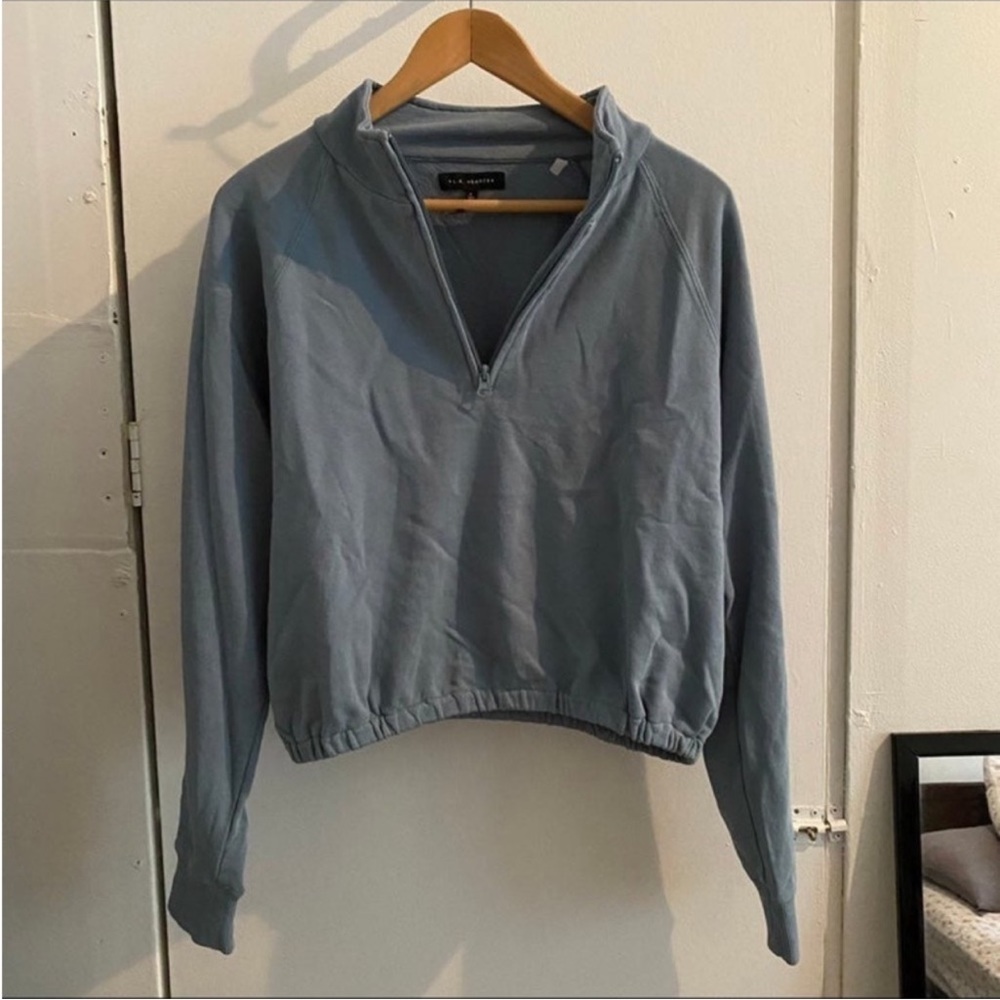 LA Hearts Cropped Quarter Zip